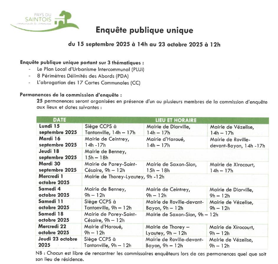 Enquete publique unique